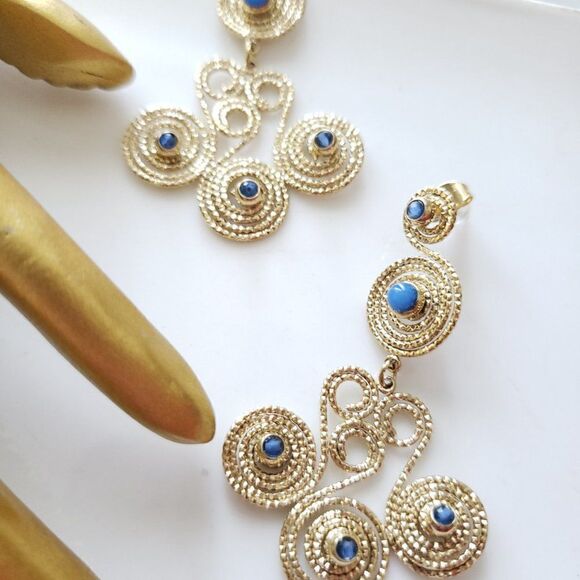 New! Zara's Night Out Spiral Stone Earrings - Picture 8 of 16